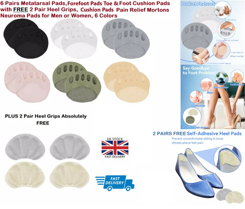Pair fabric metatarsal - metatarsal, pads